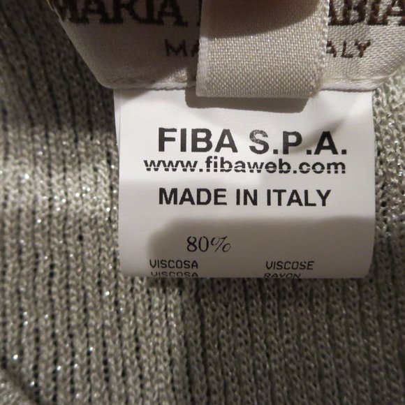 New Maria Di Ripabianca Metallic Knit Top Pullover Sweater I 42 / US 6 / M - Picture 6 of 7